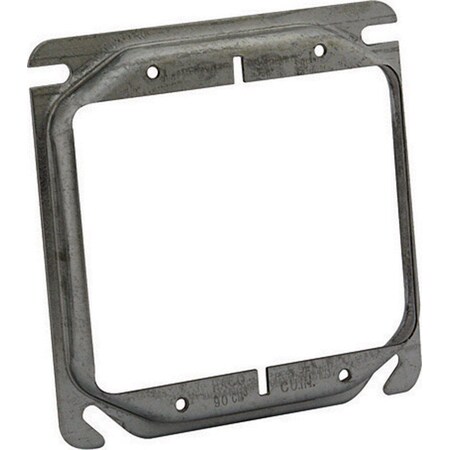 Raco Electrical Box Cover, 2 Gangs Gang, Steel, Raised Cover Type 8778